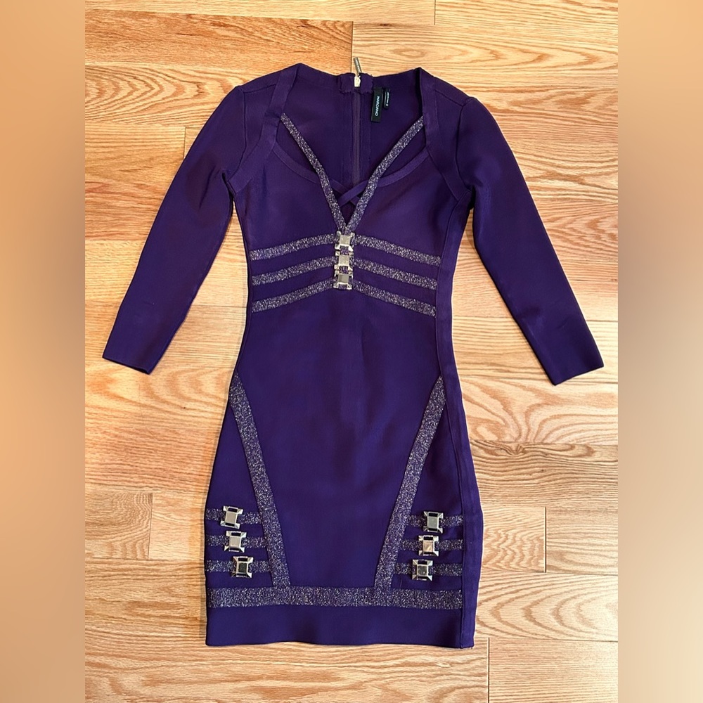 Marciano purple bandage dress size XS